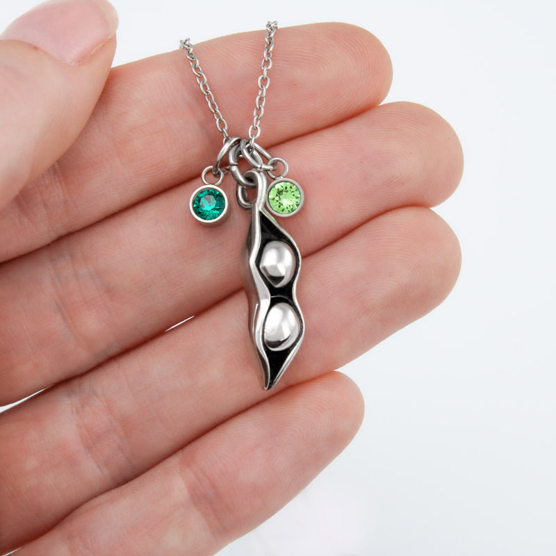 Peas in a Pod Necklace for Grandma