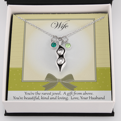 Peas in a Pod Necklace from Hubby