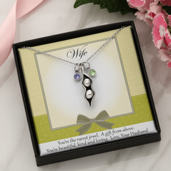 Peas in a Pod Necklace from Hubby