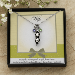 Peas in a Pod Necklace from Hubby