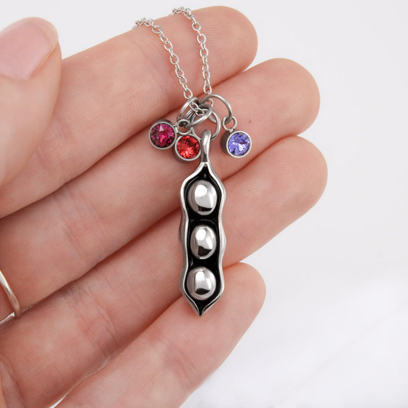 Peas in a Pod Necklace for Grandma