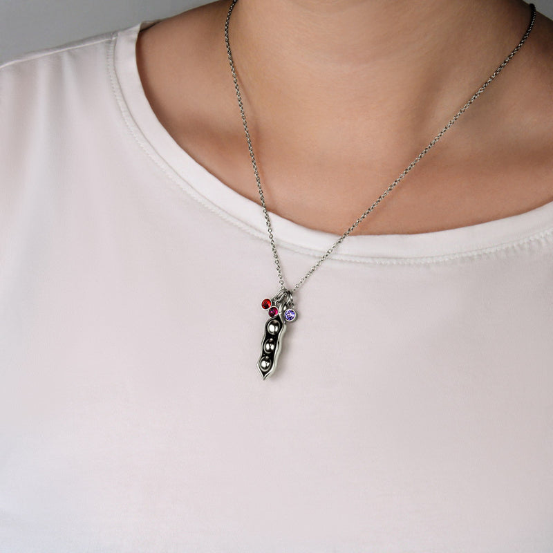 Peas in a Pod Necklace for Grandma