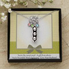 Peas in a Pod Necklace from Hubby