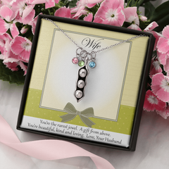 Peas in a Pod Necklace from Hubby