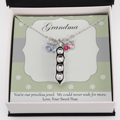 Peas in a Pod Necklace for Grandma