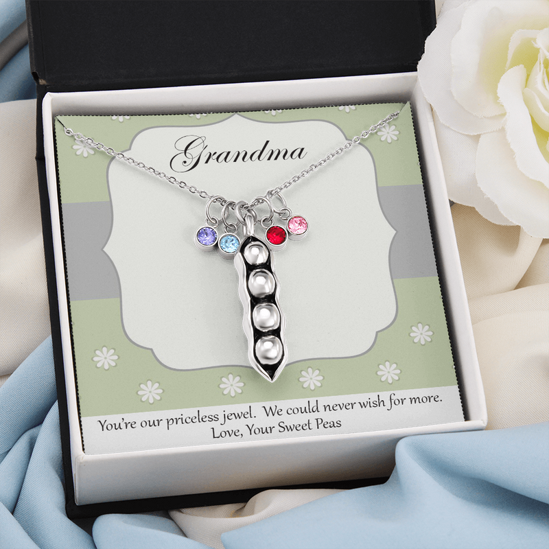 Peas in a Pod Necklace for Grandma