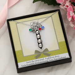 Peas in a Pod Necklace from Hubby