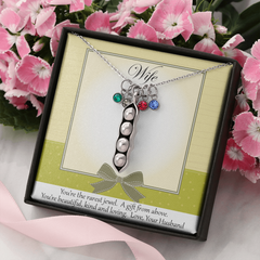 Peas in a Pod Necklace from Hubby