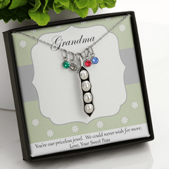 Peas in a Pod Necklace for Grandma