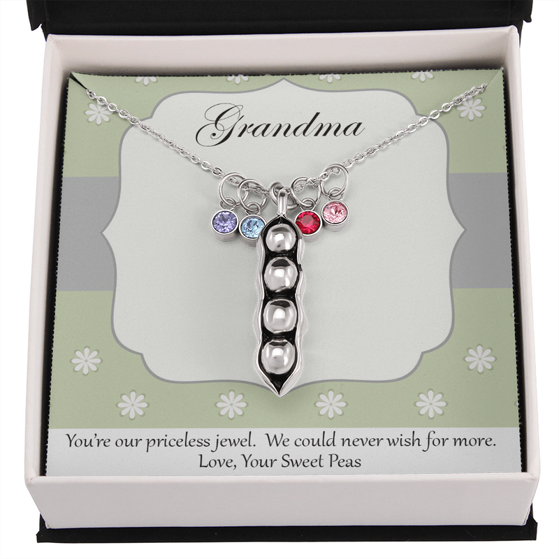 Peas in a Pod Necklace for Grandma