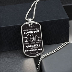 To My Son Dog Tag