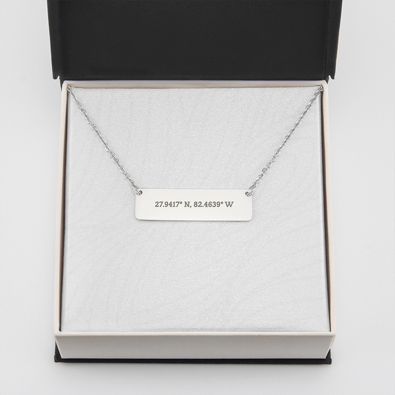 Coordinate Horizontal Bar Necklace