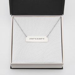 Coordinate Horizontal Bar Necklace