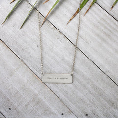 Coordinate Horizontal Bar Necklace