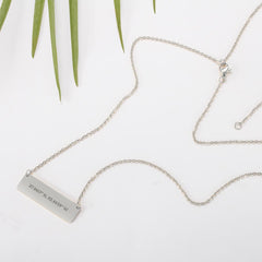 Coordinate Horizontal Bar Necklace