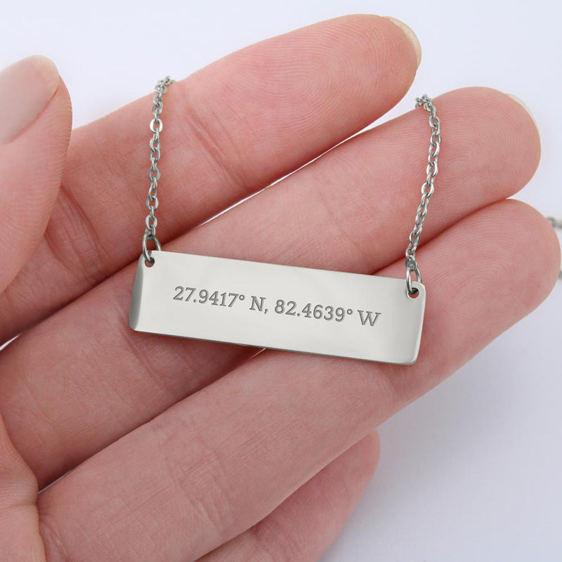 Coordinate Horizontal Bar Necklace