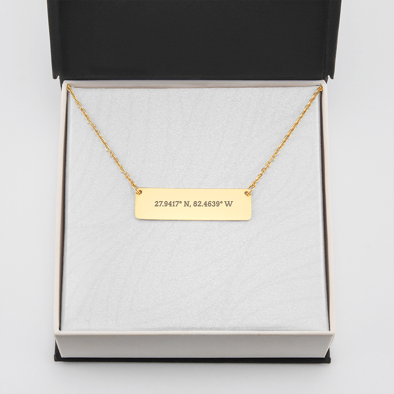 Coordinate Horizontal Bar Necklace