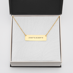 Coordinate Horizontal Bar Necklace