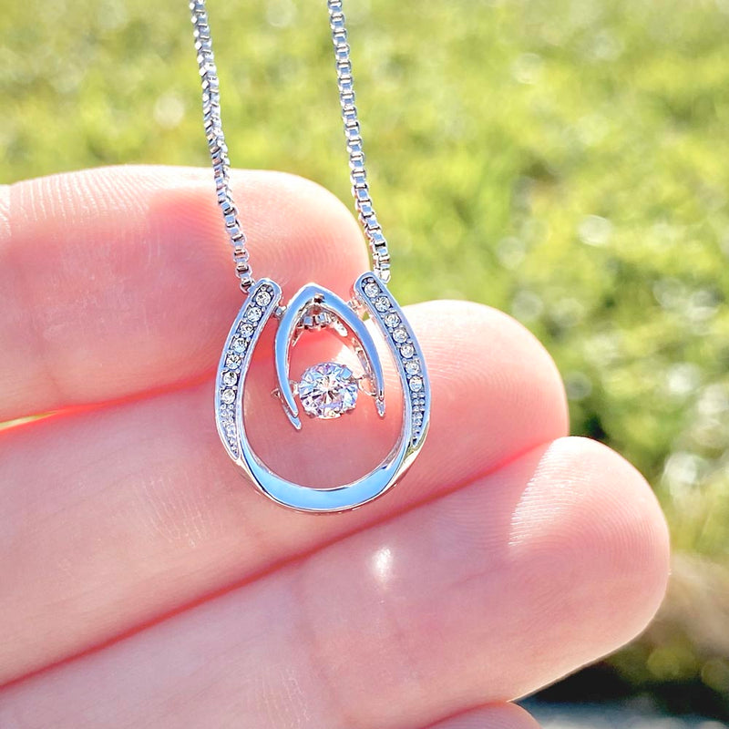 Lucky in Love Dog Mom Necklace
