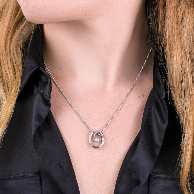 Lucky in Love Dog Mom Necklace