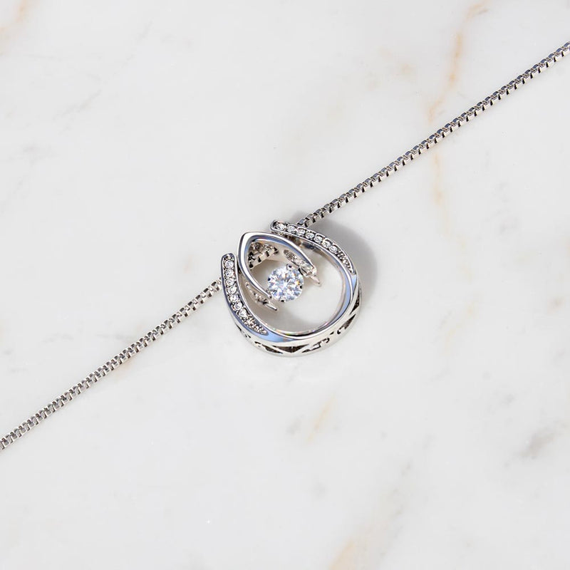 Lucky in Love Dog Mom Necklace