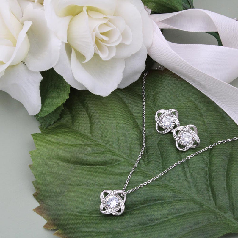 Love Knot and Earring Set for Doctor Wife