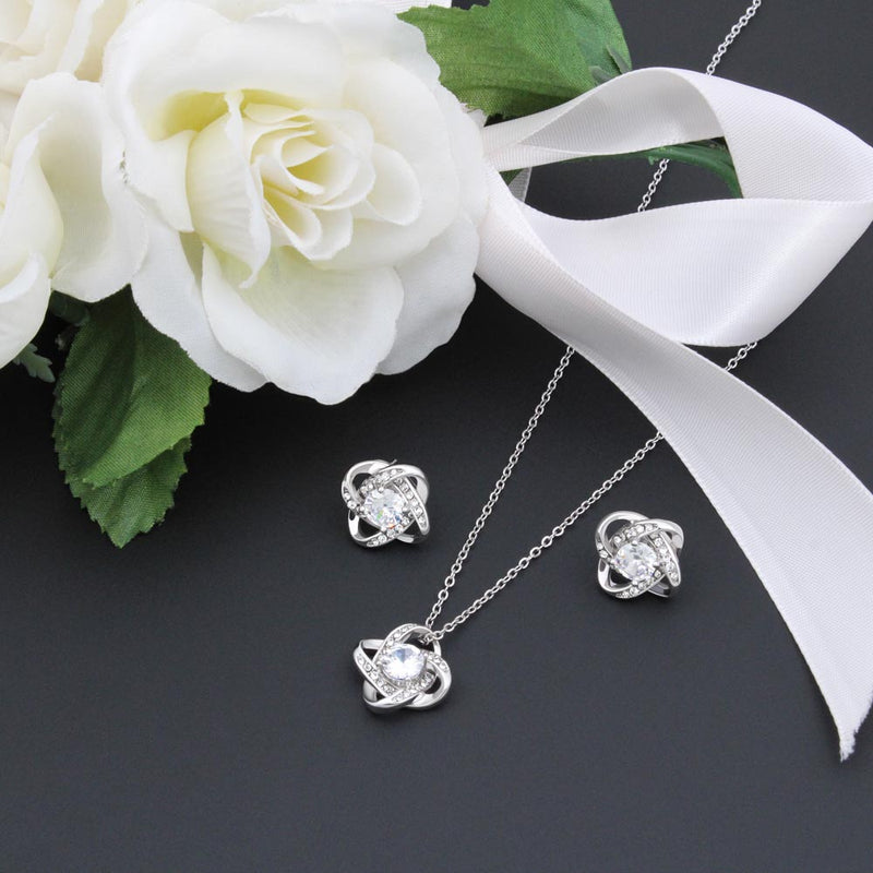 Love Knot and Earring Set for Doctor Wife