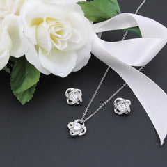Love Knot and Earring Set for Nurse Wife