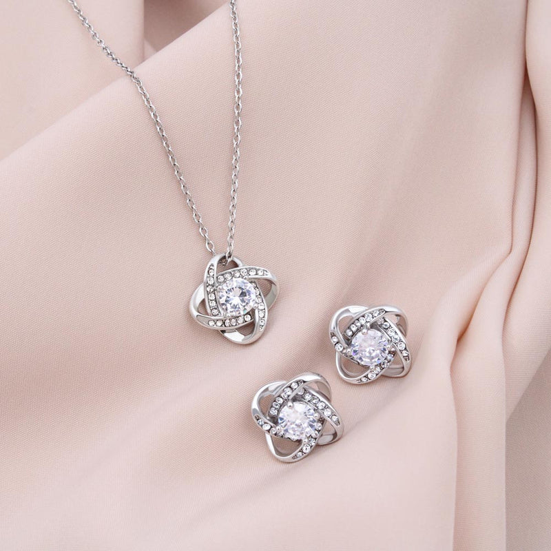 Love Knot and Earring Set for Doctor Wife