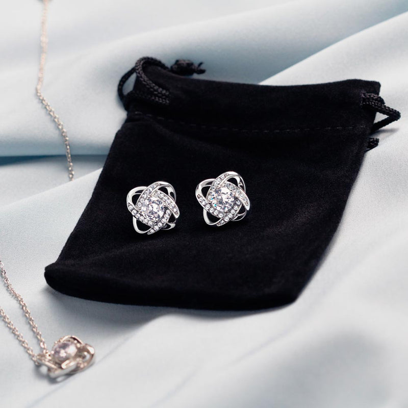 Love Knot and Earring Set for Nurse Wife