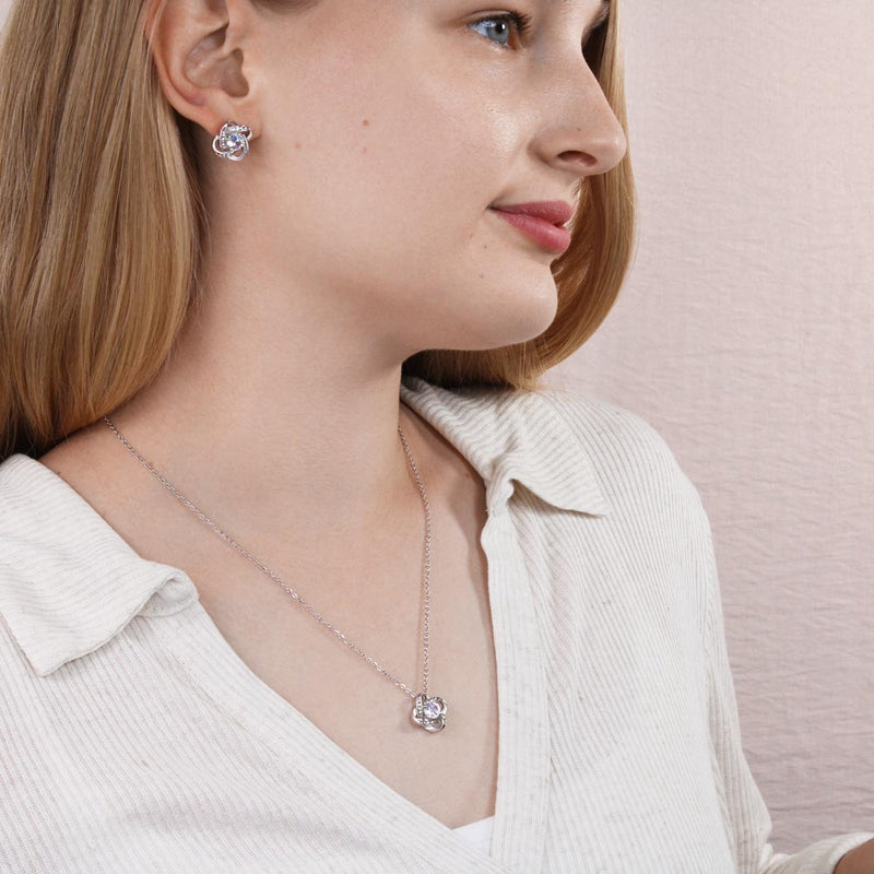 Love Knot and Earring Set for Doctor Wife