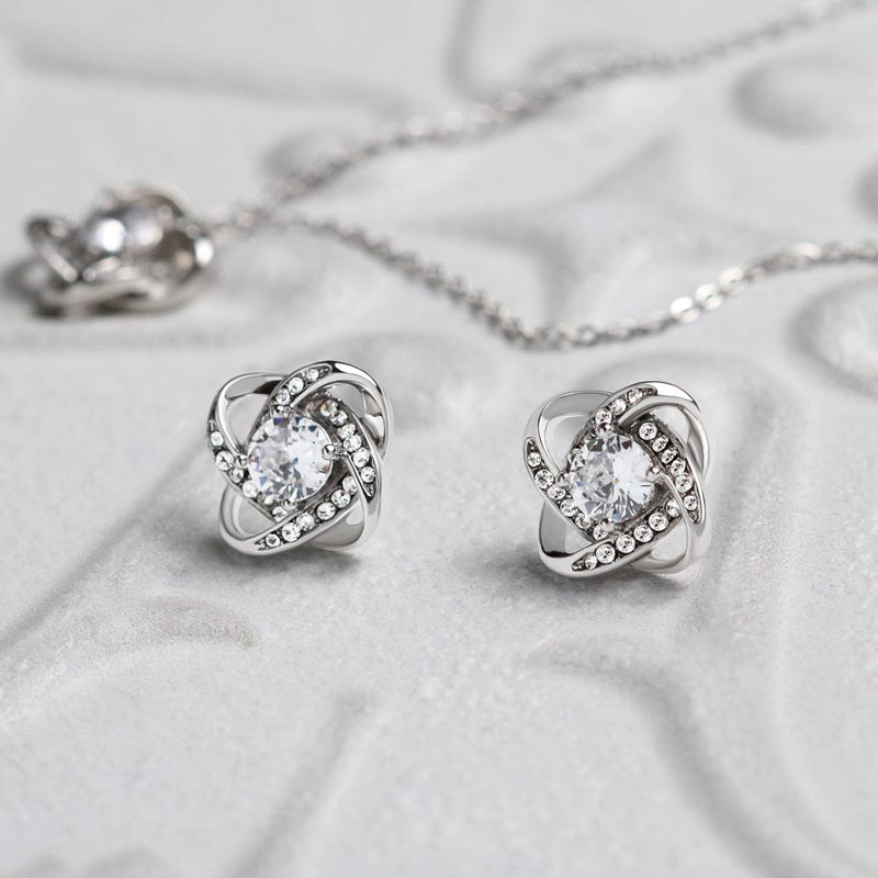 Love Knot and Earring Set for Doctor Wife