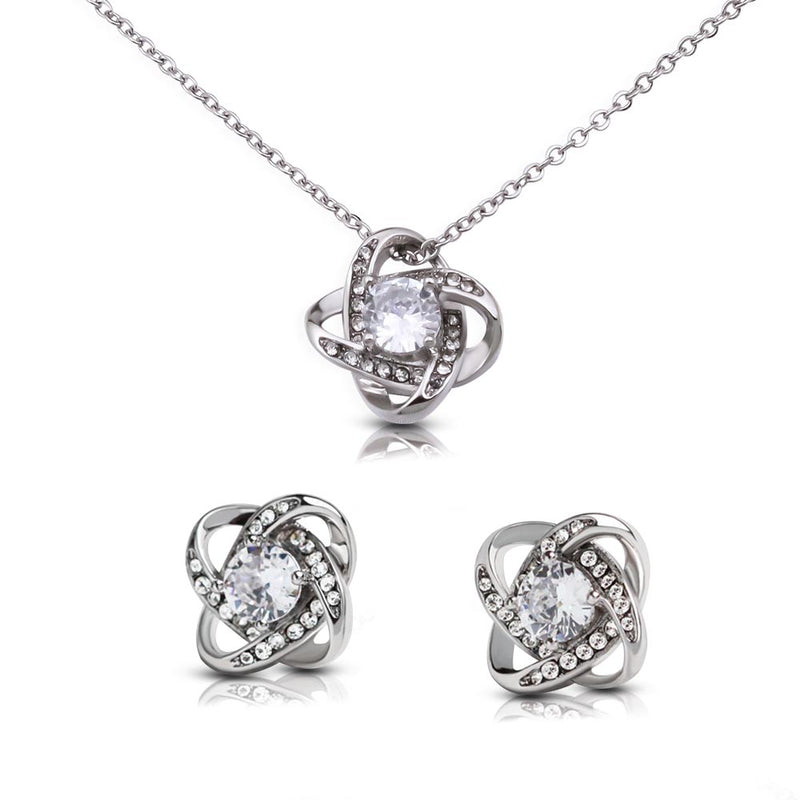 Love Knot and Earring Set for Doctor Wife