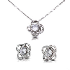 Love Knot and Earring Set for Nurse Wife