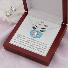 Love Knot and Earring Set for Nurse Wife