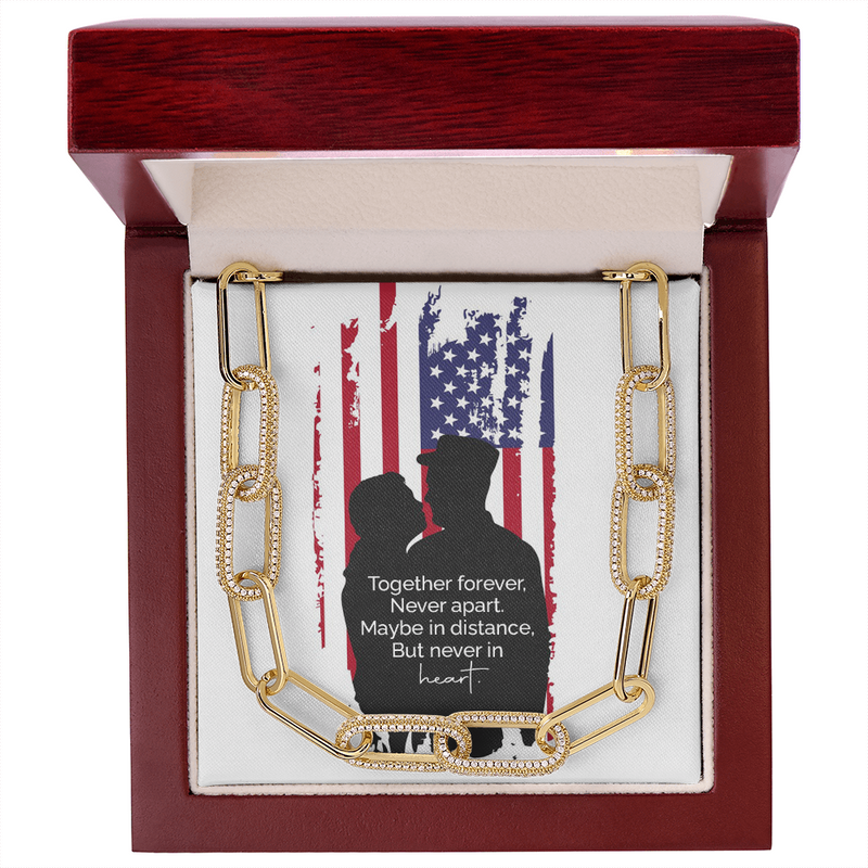 Forever Linked Necklace for Military Spouse