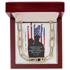 Forever Linked Necklace for Military Spouse