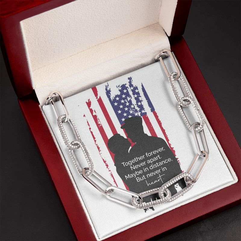 Forever Linked Necklace for Military Spouse