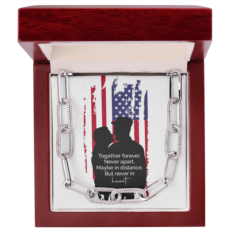 Forever Linked Necklace for Military Spouse