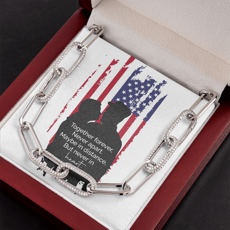 Forever Linked Necklace for Military Spouse