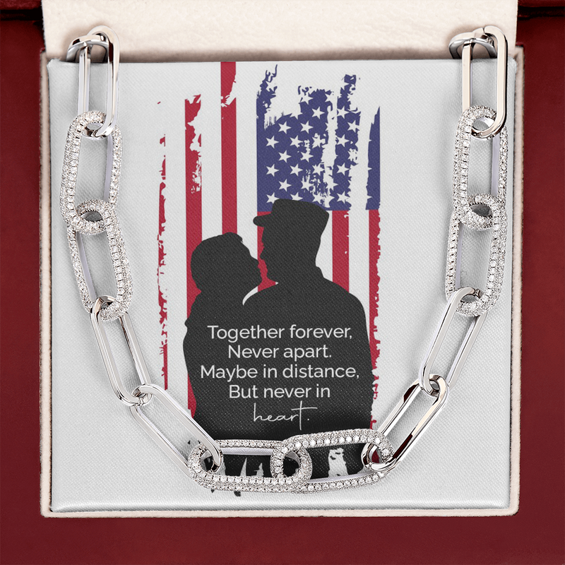 Forever Linked Necklace for Military Spouse
