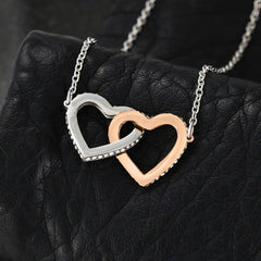 Interlocking Heart Necklace for Mom-to-Be for Baby Shower, Birthday, Anniversary or Mother's Day