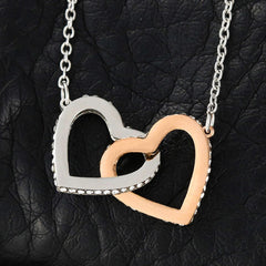 Interlocking Heart Necklace for Mom-to-Be for Baby Shower, Birthday, Anniversary or Mother's Day