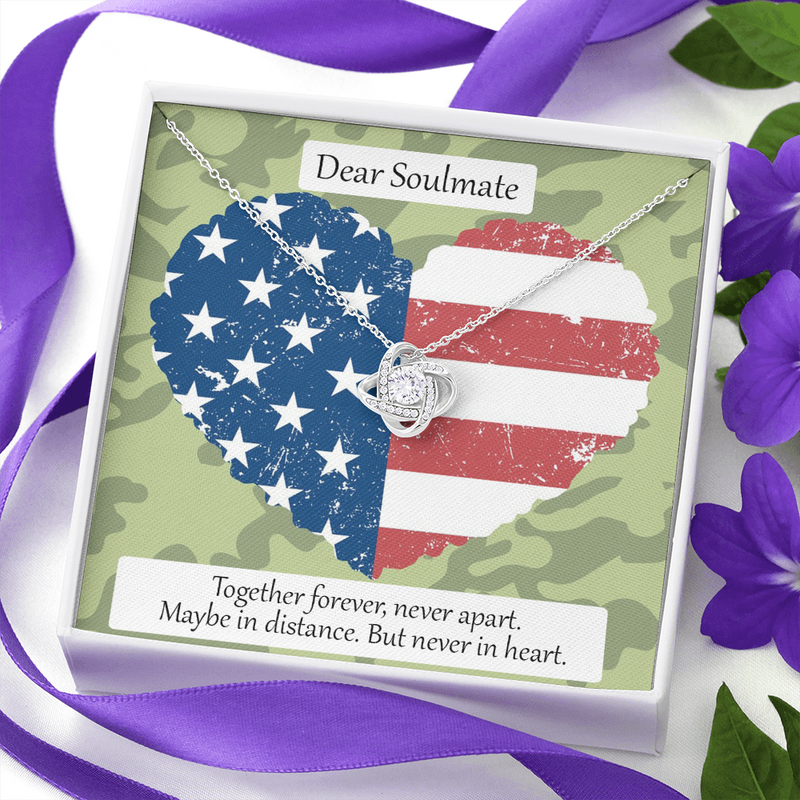 Love Knot Necklace for Military Love