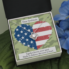 Love Knot Necklace for Military Love