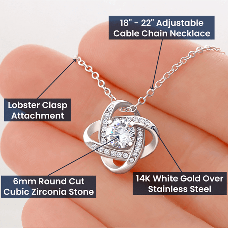 love knot necklace for wife