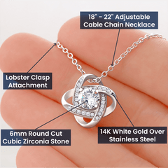 love knot necklace for wife