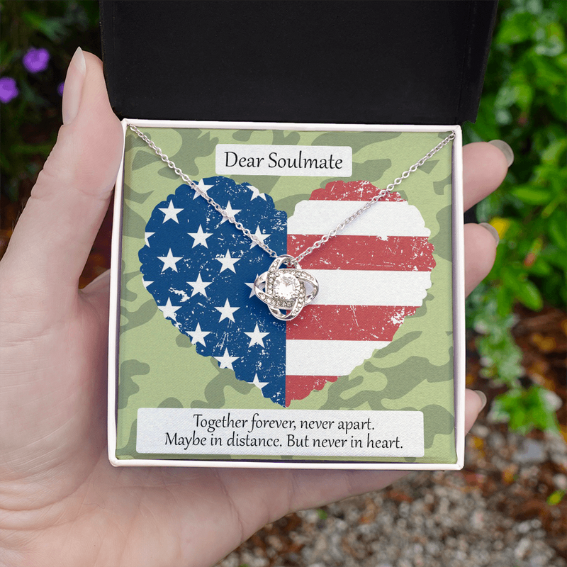 Love Knot Necklace for Military Love