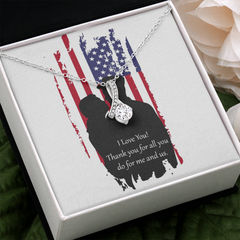 Alluring Beauty Necklace for Military Love