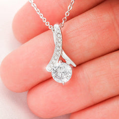 Alluring Beauty Necklace with Roses for Mom